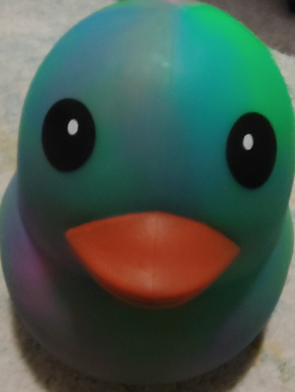 Colorful Gradient Jumbo Squishy Duck